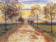 Ferdinand Hodler Autumn Evening oil on canvas